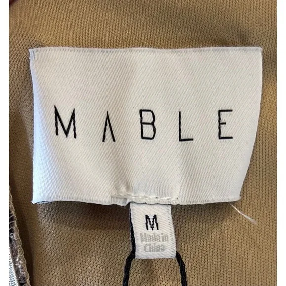 NWT‎ MABLE Leopard Print Ruched Sheath Midi Dress Women Size M - Picture 5 of 6